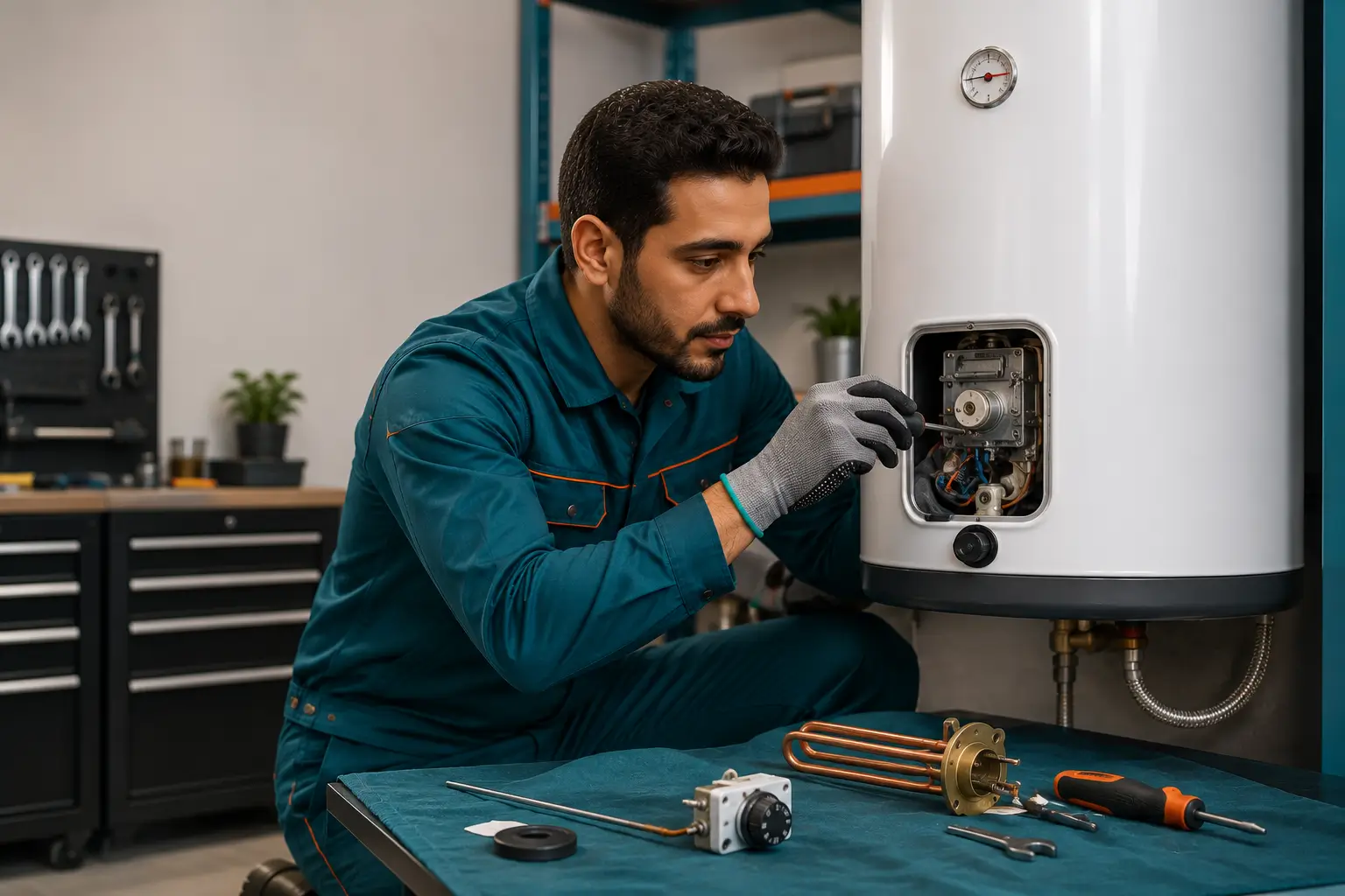فني صيانة سخان أوليمبيك متخصص بقطع غيار أصلية