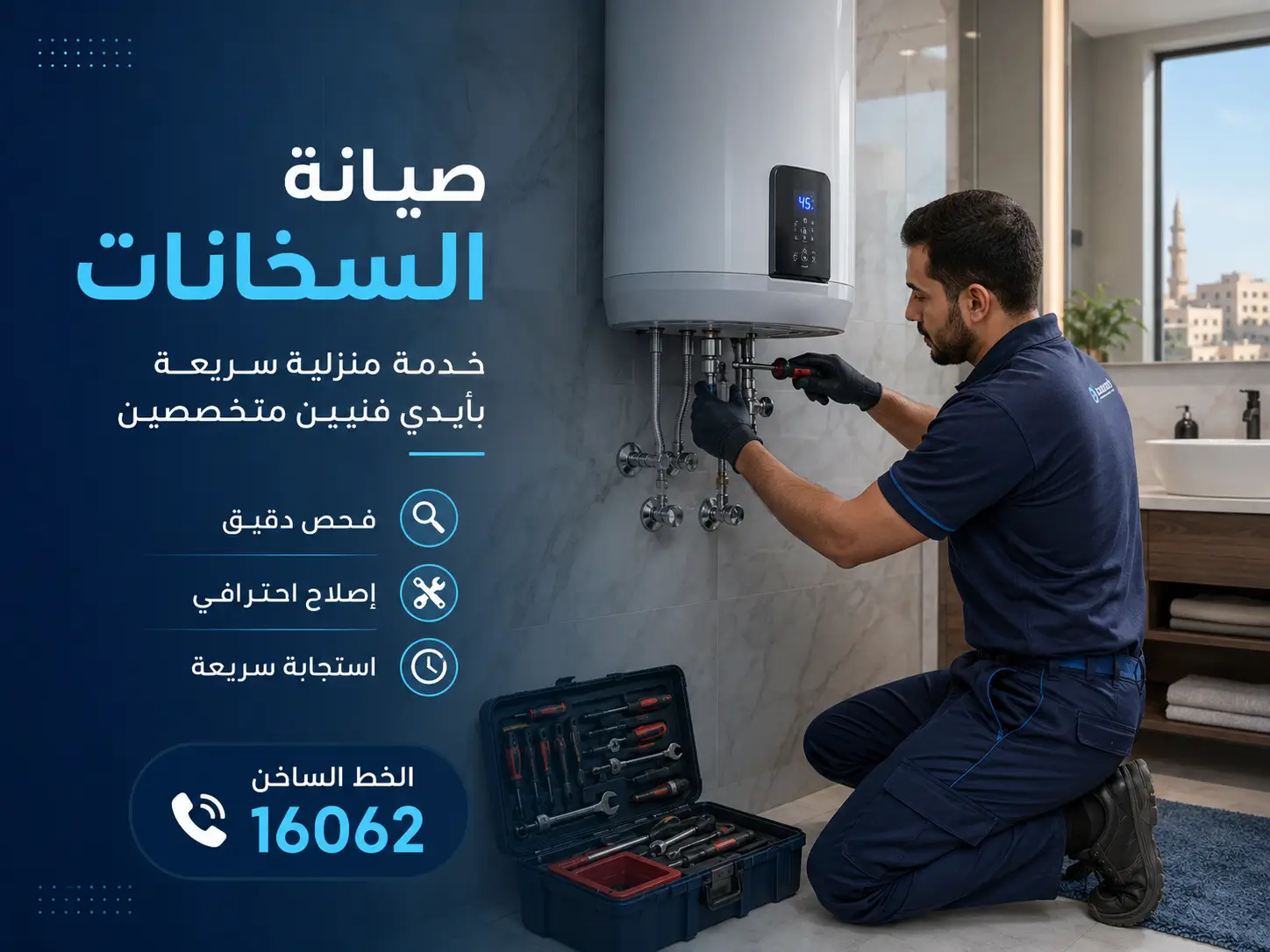 صيانة سخان تورنيدو كهرباء